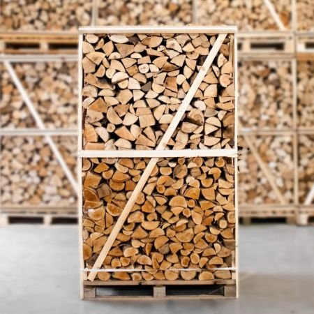 Palette kammergetrocknetes gespalten Birken/Esche Brennholz mischfeuerholz 25cm
